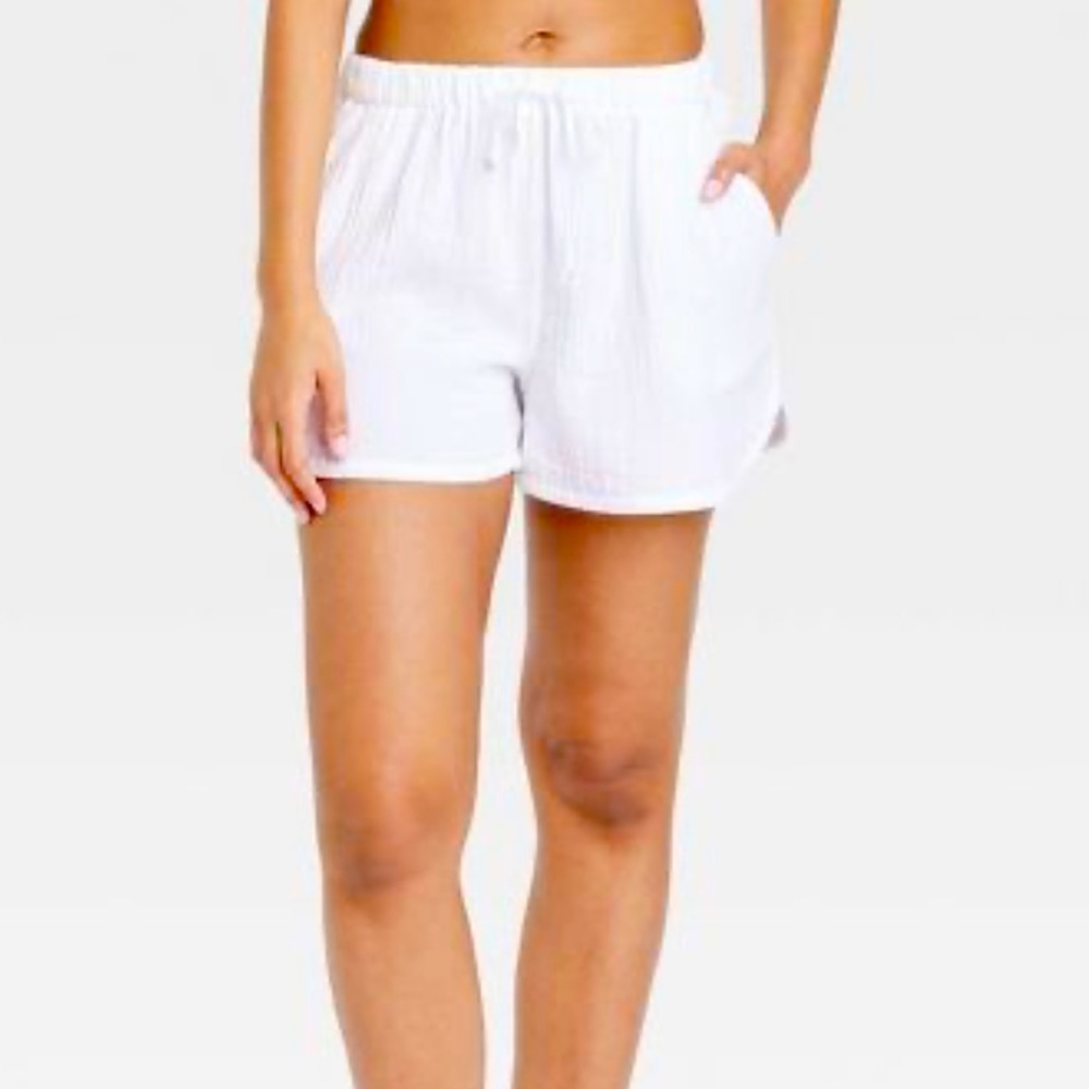 Brand New - White Gauze Shorts